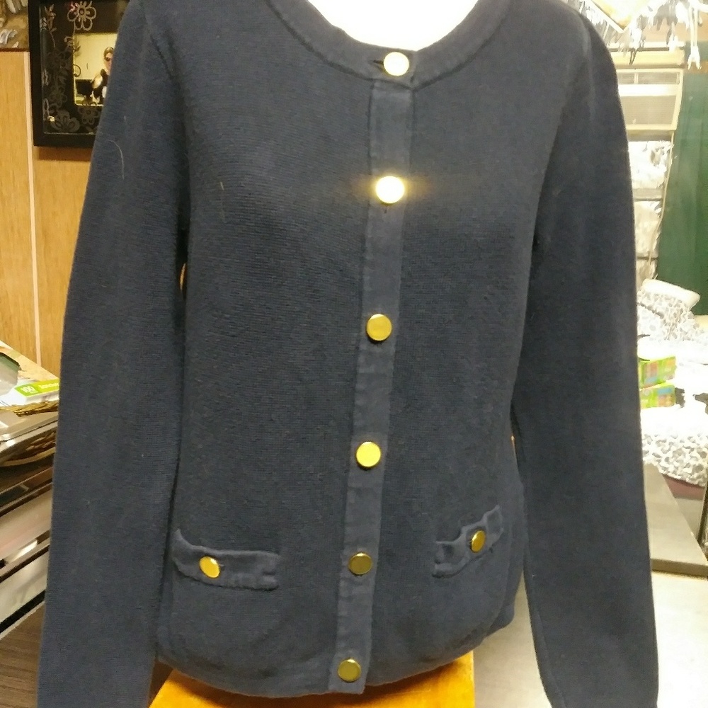 Navy cardigan